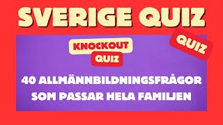 Sverige Quiz  Hur Många Rätt Får Du 🧠❓ [upl. by Scholz]