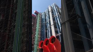 CENTRE POMPIDOU museum 🇫🇷 Paris France back view [upl. by Oby]