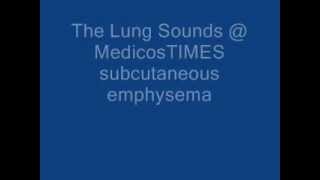 subcutaneous emphysema [upl. by Nivrem]