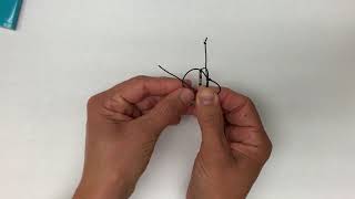 Morse Code Bracelet Slip Knot tutorial [upl. by Nnairet]