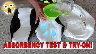 TRY ON amp ABSORBENCY TESTS on Incontinence Briefs CARER must watch 15 off CODE [upl. by Makell674]