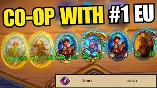 COOP with 1 EU  TUME  Season 8  Hearthstone Battlegrounds [upl. by Crespi574]