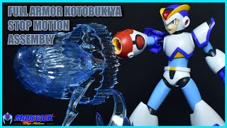 MEGAMAN X FULL ARMOR KOTOBUKIYA  STOP MOTION ASSEMBLY  stopmotion megamanx review rockmanx [upl. by Ruon]