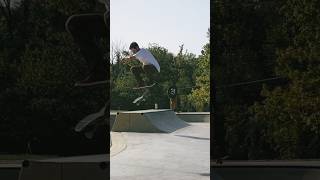 Front grind kickflip out at Reading PA new concrete skatepark skateboarding skate [upl. by Tamma]