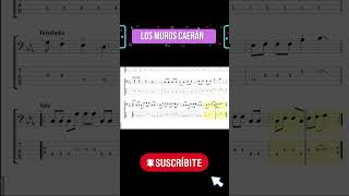 🎸 Los muros caerán  Miel San Marcos  BAJO  Partituras y Tabs🎸🎶 bajo tabs shorts [upl. by Benoite523]