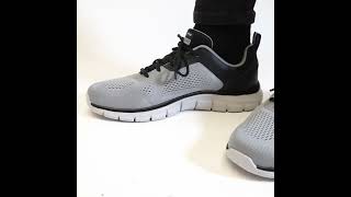 Skechers  TRACK  BROADER Mens Trainers GrayBlack  Shuperb™ [upl. by Aitsirk206]