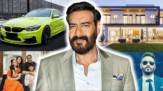 AJAY DEVGAN LIFESTYLE 2024  NET WORTH HOUSE INCOME CARS FAMILY BIOGRAPHY [upl. by Hairim]