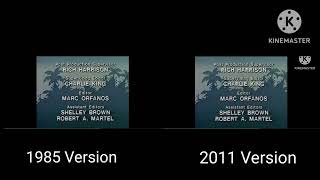 The Wuzzles Ending Credits Comparison 1985 amp 2011 Version [upl. by Ahseka]