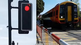 Lymington Town Level Crossing Hampshire [upl. by Salvay]