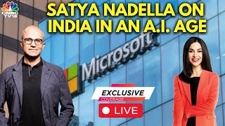 LIVE  AI Is Tangibly Changing Economic Productivity Microsoft CEO Satya Nadella  Exclusive [upl. by Mctyre770]