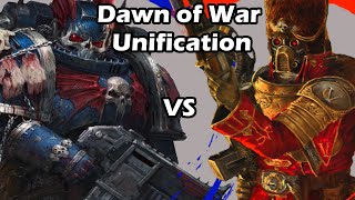 Dawn of War Unification 1 vs 1 Nightlords MrLandshark vs Vostroyan Firstborn Franz [upl. by Marilyn]