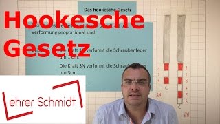 Hookesche Gesetz  Mechanik  Physik  Lehrerschmidt [upl. by Adiahs90]