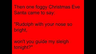 Rudolph the Red Nosed Reindeer lyrics and vocals [upl. by Worrell249]