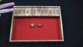 Shut the Box wood game 112 version from CreativeCrafthousecom [upl. by Cowey]