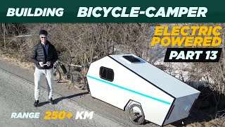 Building ElectricPowered Bicycle Camper PART 13 [upl. by Attenod]