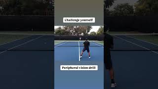 Peripheral Vision Drill with Coach Dabul coachdabul tennis tenniscoach tennisplayer [upl. by Basia]