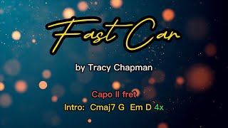 Fast Car by Tracy Chapman lyrics amp chords [upl. by Haukom]