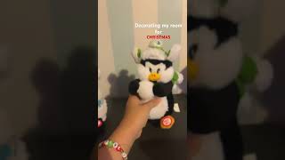 Decorating my room for Christmas🎄🥰 music christmas decorate asmr preppy cute fypシ゚ [upl. by Wyck]