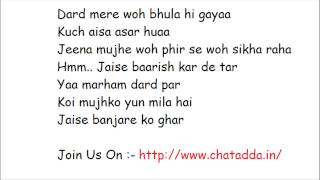 BANJARA FULL SONG LYRICS 2014 Jaise Banjare Ko Ghar  Ek Villain Song [upl. by Trimmer]