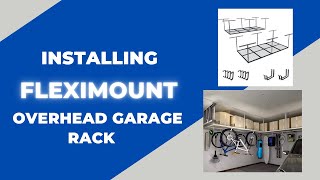 Fleximounts 4x8 garage Overhead storage Rack Instal Demo [upl. by Enella]