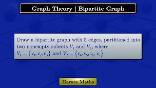 Graph Theory  Bipartite Graph [upl. by Nosduj]