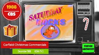 Garfield Christmas Commercials  December 1988 CBS [upl. by Brooks]