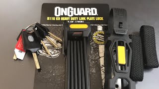 596 OnGuard “K9” Foldable Bike Lock Picked Model 8116 [upl. by Peace]