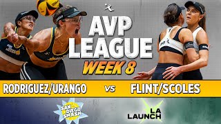 FlintScoles vs UrangoRodriguez  LA Launch vs San Diego Smash AVP LEAGUE WEEK 8 [upl. by Rooney649]