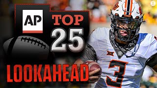 Week 6 AP Poll Preview LOOKAHEAD to the latest AP Top 25 Oklahoma State Clemson RISING [upl. by Anaoy]