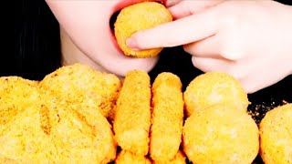 ASMR Bburinkle Chicken Cheese Sticks and Rolls Eating Mukbang treeasmr [upl. by Ennaimaj]