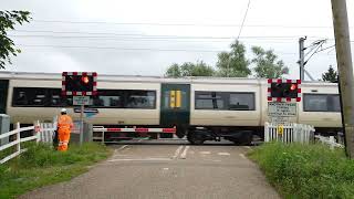 Bannolds Level Crossing Cambridgeshire 250524 [upl. by Htnicayh]