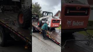 Bobcat rental arrival stone ended up being too heavy we swapped to the 5k forklift construction [upl. by Tattan]