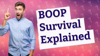 What is the survival rate for boop pneumonia [upl. by Trotter]