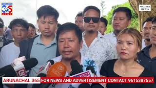 AAPSU Stages Protest at HollongiAirport Against Jagadguru Shankaracharyas Visit toArunachal [upl. by Carmita]