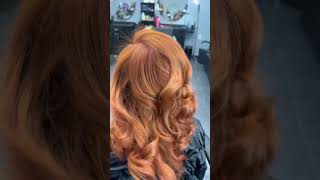 Gorgeous copper red coloring retouch with a silkpress 🔥 🔥🔥 [upl. by Joceline]