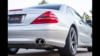 Sl500 r230 custom Exhaust 3quot cat back [upl. by Terese]