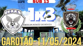 CEFA 1x3 BORGO SUB 132 RODADA COPA GAROTÃO [upl. by Fabe]