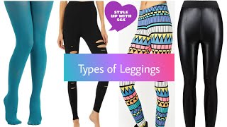 Types of fashionable leggings  different varieties of leggings  leggings types and names [upl. by Norym]