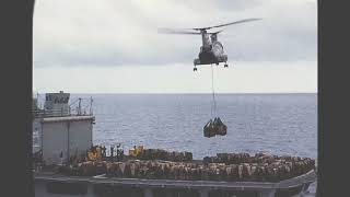 USS SYLVANIA AFS2 In 1967 Underway Replenishment At Sea Vertrep amp Then Into Malta Spain  US Navy [upl. by Atined]