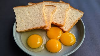 Simple Egg amp Bread Tastier Than Pizza Healthy Breakfast Ideas Cheap amp Easy Recipe [upl. by Roberts]