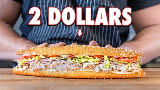 The 2 Sub Sandwich  But Cheaper [upl. by Happy]