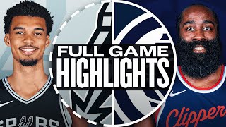 SPURS at CLIPPERS  FULL GAME HIGHLIGHTS  November 4 2024 [upl. by Atilrep]