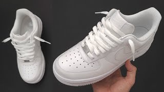 Nike Air Force 1 Cool lacing Loosely 👟🔥 Nike Air Force 1 Lace styles [upl. by Matheson204]