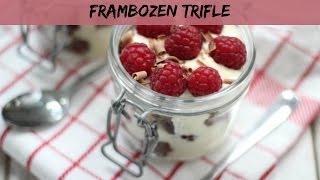 Frambozen trifle met chocolade amp vanille  LEKKER EN SIMPEL [upl. by Abate]