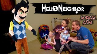 Hello Neighbor in Real Life in the Dark Broke into a Strangers House amp Get Caught Part 2 [upl. by Nyluqcaj]