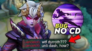 DYRROTH BUG SKILL NO COOL DOWN WTF…💀  MLBB [upl. by Anelhtac]