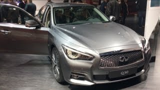 Infiniti Q50 2016 In detail review walkaround Interior Exterior [upl. by Eedna13]