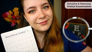 Relaxing Orbital Exam Palpation Indication 1 or 2 Lens Test Eye Testing 🩺 ASMR Medical RP [upl. by Torin]