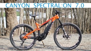 2019 Canyon SpectralOn 70 review  eMTB Videos [upl. by Idnib]