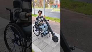 12inch wheelchair attachment with 350W motordisabledtricycleelectricscooterelderlyautomobile [upl. by Eeliak661]